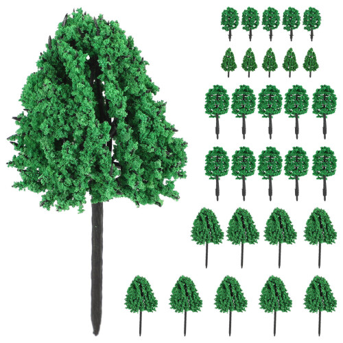 Conjunto De Árvores Miniatura Para Paisagem E Decoração De 1