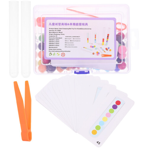 4 Conjuntos De Brinquedo Montessori Com Coloridas