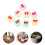 8 Mini Scatole In Resina A Forma Regalo Con 9