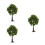 3 Pezzi Albero Miniatura 15 Cm in con Frutti Artificiali 7