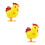2Pcs Wind Up Jumping Chicken Plush Toy For Easter Egg Hunt And Party 9