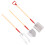 3Pcs Miniatura Ferramenta Jardinagem Rastelo 11