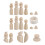 36 Pcs Crianças DIY Com Chapéus Fantoches Bonecas 1