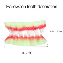 5Pcs Halloween Teeth Decor Zombie Dentures Party Prop