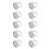 10pcs stainless steel adjustable ring holder tray bases 8