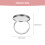10pcs stainless steel adjustable ring holder tray bases 2
