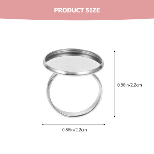 10pcs stainless steel adjustable ring holder tray bases 1
