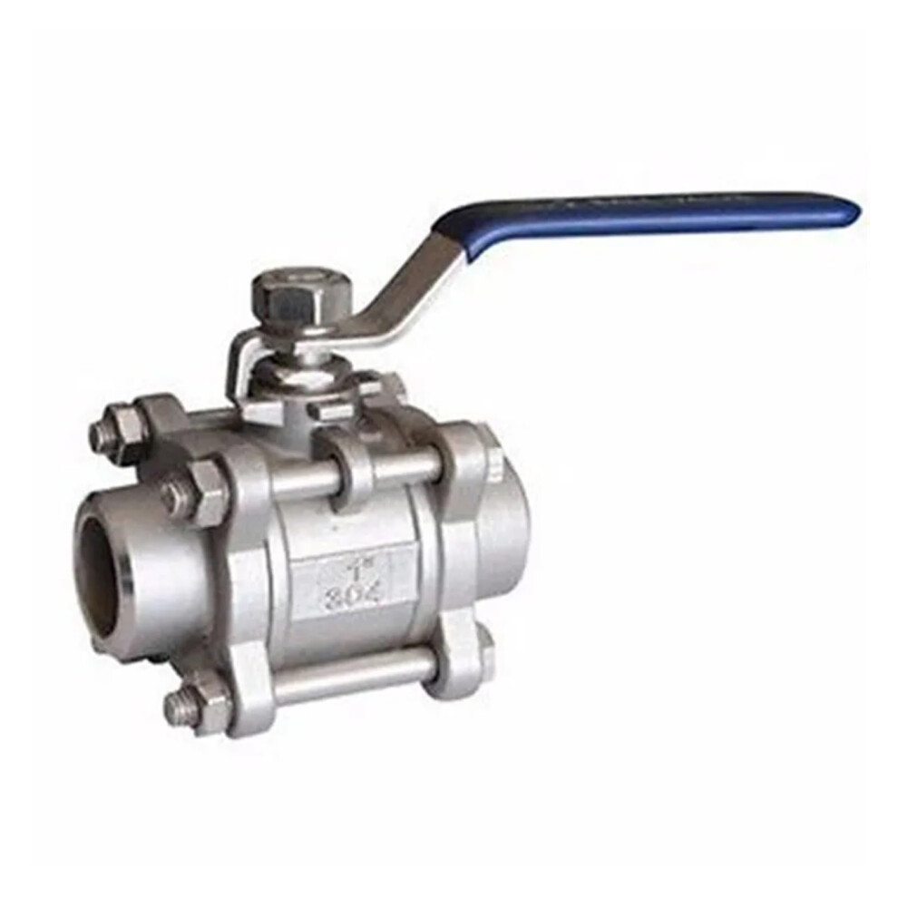 Dn15 1/2' Weld 304 Stainless Steel 3Piece Type Ball Valve For Oil Water Air Service 229 Psi 9339159550939