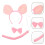 Conjunto De Animal Com Orelhas De , E Gravata 10
