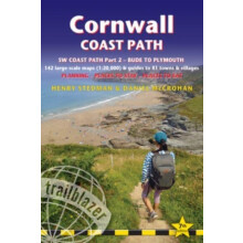 Cornwall Coast Path Trailblazer walking guide by Joel Newton Paperback