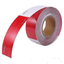 Red and White Reflective Tape Reflective Film Car Truck Body Stickers Annual Inspection Reflective