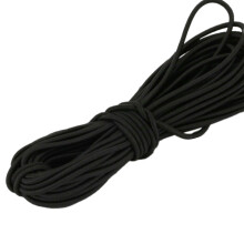 Elastics Rubber Cord for Sewing and Handcraft Strong-Pure black