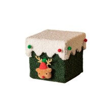 Efficient Christmas Decoration Box For DIY-Green box white cove