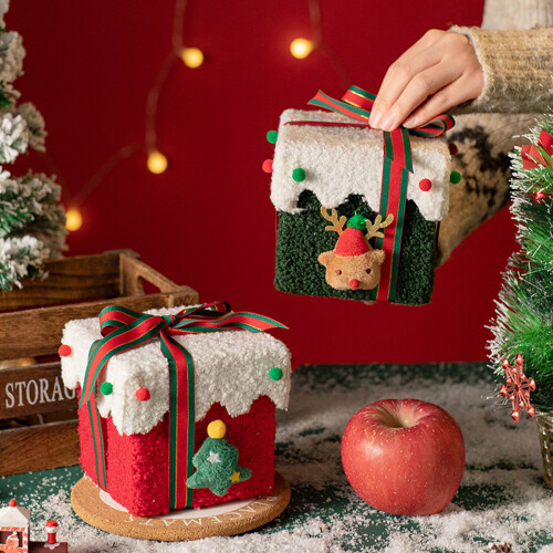 Efficient Christmas Decoration Box For DIY-Green box white cove 2