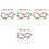 4 Sets Plastic Domino Set For Kids Educational Toy 3