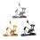 Countertop Wine Rack,Decorative Wine Bottle Holder Skull-Gold 2
