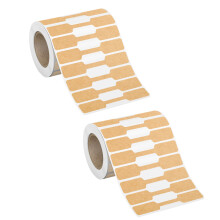Jewelry Pricing Labels Adhesion Sticker Smudges Resistant-Brown