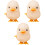 3Pcs Plush Chicken Clockwork Jumping Toy Wind Up Simulation 3