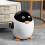 Lovely Cartoon Waste Bin Easy Open Lid Plastic Trash Can-White 6