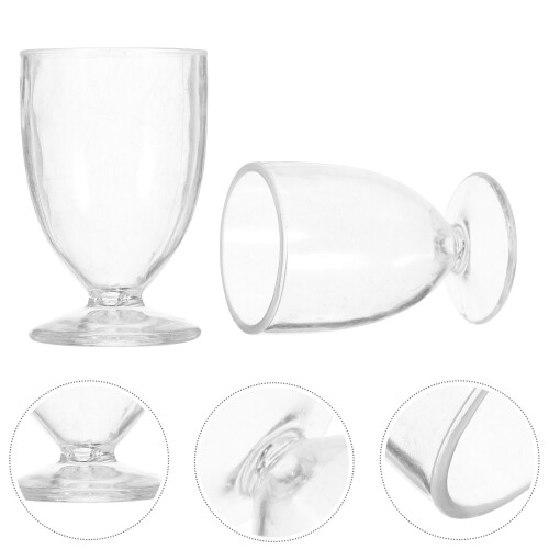 50Pcs Mini Clear Plastic Beer Mugs For Dollhouse 2