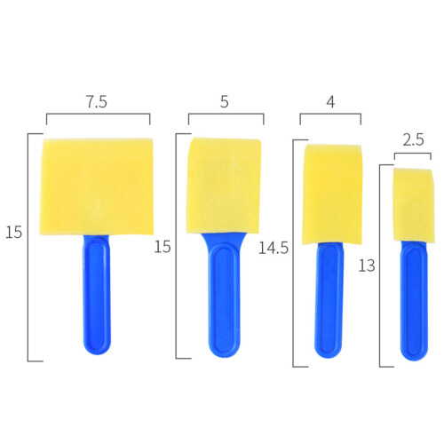 12 Pezzi in 3 Set Spugne da Pittura e per Bambini 1