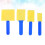 12 Pezzi in 3 Set Spugne da Pittura e per Bambini 7