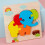 Puzzle 3D Forma In Legno Colorato Bambini 8