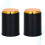 2Pcs Black Cylindrical Plastic Pu Cup For Game Use 6