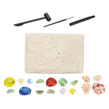 kids archaeology toy set digging simulation plaything with gems