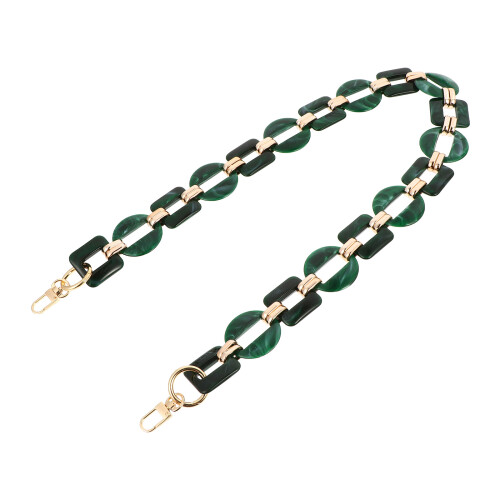 2Pz Decorativa Per Borsa, Resina Verde, Stile Retrò Resistente