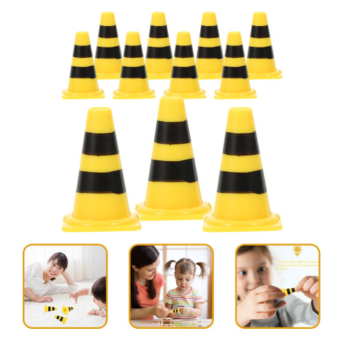 24 Mini Coni Stradali E Recinzioni Per Scene Educative 2