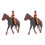 2 Sets Decorative Cowboy Desktop Horse Model Imitation Decor 3