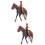 2 Sets Decorative Cowboy Desktop Horse Model Imitation Decor 8