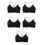 5Pcs Women'S Camisole Top With Built-In Bra Padding Adjustable Strap 10