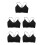 5Pcs Women'S Camisole Top With Built-In Bra Padding Adjustable Strap 5