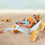 2Pz Trolley Sabbia Bambini Spiaggia Set Azzurro Durable 7