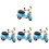 4 Stuks Mini Motorfiets Model Kinderen Speelgoed 4