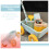 2Pz Trolley Sabbia Bambini Spiaggia Set Azzurro Durable 10