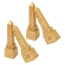 4 Pezzi Statua In Resina Antico