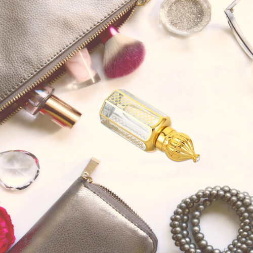 Garrafa De Vintage Para Perfume Com Tampa E Frasco 2