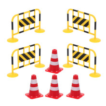 8 Unidades De Rua Miniatura Cone De Tráfego Cidade