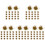 160 Peças Cluster Grama Artificial Micro Com Decoração 4