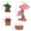 Conjunto Decoração Paisagem Miniatura Quintal 2