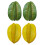 2Pcs Decorative Artificial Carambola Accent for-Yellow 2