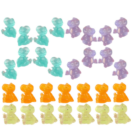 90 Pcs Tiny Dinosaur Model Ornament Glow In Dark Craft 1