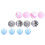 12Pcs Creative Kids Bouncy Balls Toy 8