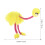5Pcs Funny Pull String Plush Ostrich Marionette Toy For Kids 11