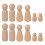 90 Mini Figure Legno Con Per Lavoretti E Pittura 11