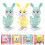 3Pcs Wind-Up Plastic Rabbit Clockwork Toy for Kids Party Play 3