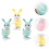 3Pcs Wind-Up Plastic Rabbit Clockwork Toy for Kids Party Play 5
